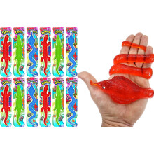 JA-RU Kæmpe Klistret Firben, Alligator, Slange Stræk Fidget Legetøj (12 Pack) Gummi Slange til Børn