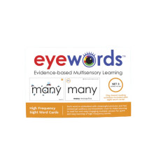 Eyewords - Multisensoriske Sight Word Phonics Flash Cards - Kinestetisk Læring, Sæt #3, Ord 101-150