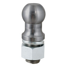 CURT 40089 Sfera di Traino in Acciaio Grezzo, Gooseneck, 30.000 lbs, Diametro 3 Pollici, Attacco 2 x 3-1/4 Pollici