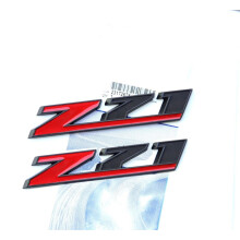2-pak OEM Z71 Emblem Badges 3D til Silverado 1500 2500Hd Tahoe Suburban 2010-2018 (Sort Rød)