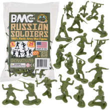 BMC Classic Marx Russiske Plast Soldater - 36 stk WW2 Figuren