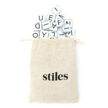 Stiles 100 Stykker Magnetiske Bogstavfliser, Træ Bogstaver til Whiteboard, Køleskab, eller Magnetisk Tavle