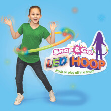 Geospace Hula Hoop LED Multicolor de 6 Piezas para Niños Ideal para Ejercicio y Fiestas (Paquete Individual)