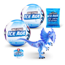 5 Surprise Dino Strike Ice Age 2 Pak fra ZURU - Unbox Dinosaurer, Lastbiler, Helikoptere og Slime