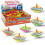 100 Pezzi Mini Topi Rotanti LED Multicolori - Giocattoli per Bambini e Feste 1