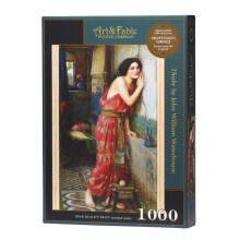 Art & Fable Puzzle Thisbe af John William Waterhouse 1000 Brikker Premium Puslespil - Perfekt til Spilaftener