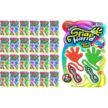 Stretchy Hands Slap Bulk Toys (48 Sticky) af JA-RU til Børnefestgaver, Påske, Skattekiste