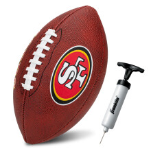 Franklin Sports NFL San Francisco 49ers Football - Ball de Football Junior pour Enfants - Logo + Couleurs Off. NFL