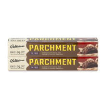 Rouleau de Papier Sulfurisé Non Blanchi pour Cuisson, 2 Paquet de 15 Po X 210 Pi, Papier de Cuisson Alimentaire Non Adhésif