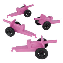 TimMee M3 Artillerie - Roze 4-delige Plastic Leger Kanon Speelset - Gemaakt in de VS
