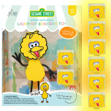 Glo Pals x Sesame Street Vandaktiveret Badlegetøj med 6 Genanvendelige Lysende Terninger