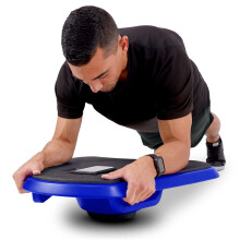 GoSports Fitness Core Hub Plank Board con integrazione smartphone per allenamenti completi - Blu o Rosso
