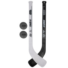 Set de Mini Palos de Hockey NHL LA Kings de Franklin Sport - Juego de Palos y Pelota para Dos Jugadores