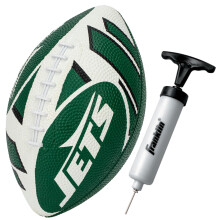 Franklin Sports NFL New York Jets Ball - Mini 8.5" en Caoutchouc - Idéal pour Enfants - Logos et Couleurs d'Équipe