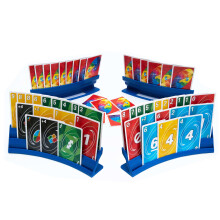 BORICO Card Holders for Playing Cards - 4 Pack Playing Card Holder for Kids and Adults,Stackable Storage Game Card Tray for Arthritis Patients with a