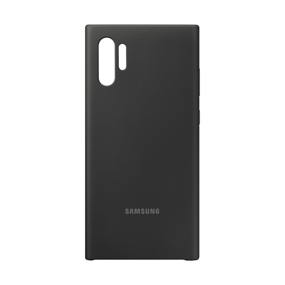 Photos - Case Samsung Galaxy Note10+ , Silicone Back Protective Cover - Black - EF-PN975TBEGUS Black EF-PN9(US Version with Warranty)