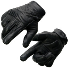 Guanti Moto in Pelle Milwaukee MG7516 Neri Uomo - Touchscreen Compatibili con Palmo in Gel - 4X-Large