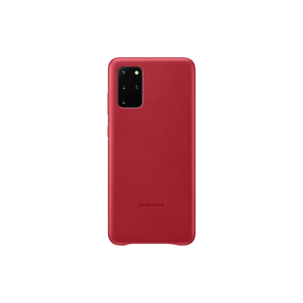 Photos - Case Samsung Galaxy S20+ Plus , Leather Back Cover - Red , Model:EF-VG985LREGUS Red EF-VG985LREGUS(US Version)