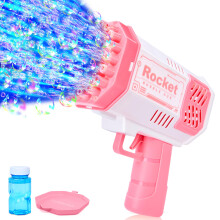 Sloosh Boblemaskine Legetøj til Børn, Raketformet Boblepistol til Børn 4-8 År