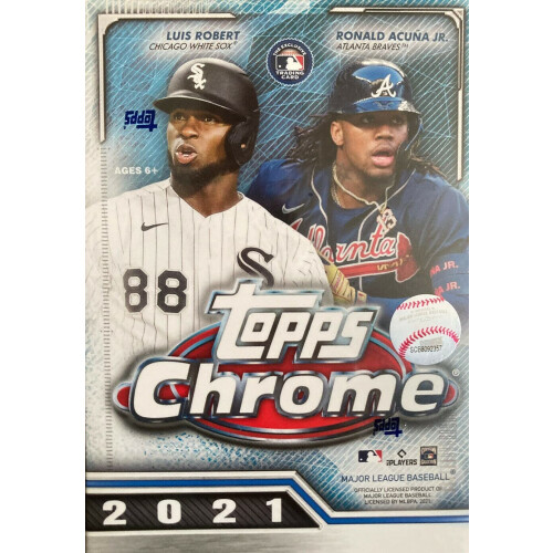 2021 Topps Chrome Baseball 8 Pack Blaster Box