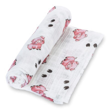 LollyBanks Muslin Swaddle Dekens voor Jongens en Meisjes, Groot 47 x 47 Inch Baby Dekentje