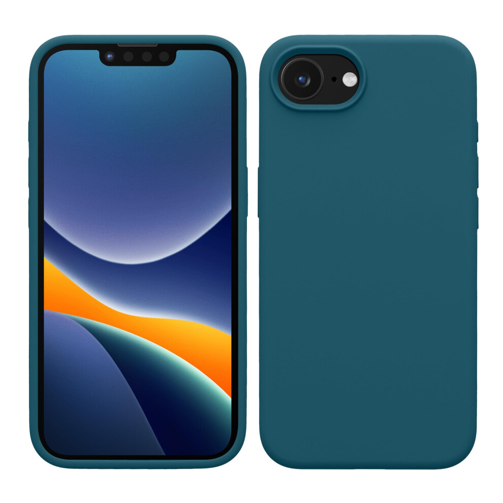 Kwmobile Case Compatible With Apple Iphone 16E Case - Tpu Silicone Phone Cover With Soft Finish - Teal Matte Blue 4067668155516