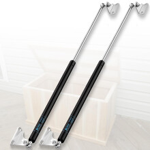 20 inch Gas Struts Spring Shocks, 35 Lbs/155N 20" with L Type Mounts for Cabinet Door Tool Toy Box Bench LId RV Door and Creative DIY Applications (No