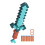 Nerf Nerf Minecraft Sword Dart Blaster, Pull Back Priming, Foam Edge, 8 N1 Darts, Ages 8+ 1