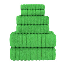 Elegant Comfort 100% Turkse Katoen Corduroy Luxe Badhanddoeken 6-Delige Set, Premium Voel - Sneldrogend