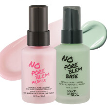 TOUCH IN SOL No Pore Blem Primer + Base Correctora de Rojez - Rellenador de Poros
