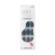KISS imPRESS Color FX No Glue Mani 30 Pcs Kunstige Negle, Medium, Metallic Chrome & Cat Eye