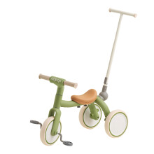 Kidpop Poney 4-en-1 Tricycles Enfant Véhicules Pédales 1-4 Jouet Équilibre Pousseur (Vert)