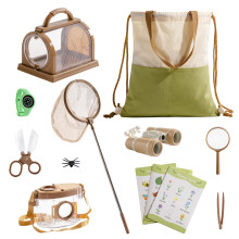 ROBOTIME Kit Esploratore & Cattura Insetti per Bambini, 12PCS Cattura Insetti, Kit Outdoor con Binocolo, Rete, Scatola Insetti