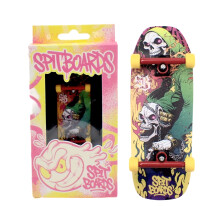 SPITBOARDS 34mm Fingerboard Oldschool Cruiser Pro Compleet, 5-Lagen Hout, Pro Trucks, Zachte Urethane 60D Wielen