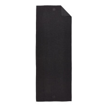 Yogitoes Manduka Yoga Towel for Mat Nonslip and Quick Dry for Hot Yoga with Rubber Bottom Grip Dots 72 Inch Long Onyx Thin and Lightweight (262023001)