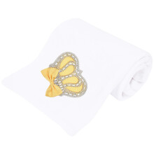 Lilax Baby Girl Nyfödd Juveler Krona Swaddle Mottagande Filt (En storlek, Gul)