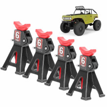4 Stück Aluminum RC Auto Mini Jackständer 21x21x36/53 mm Schwarz