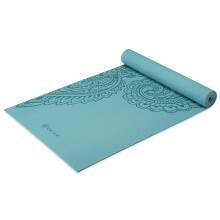 Gaiam Premium Yoga Mat Druck Rutschfest für Yoga, Pilates & Fitness, Paisley Frost, 5mm (05-64037)