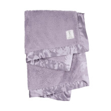 Little Giraffe Baby Blanket - Chenille Blød Med Satin Trim - Nyfødte Gaver - 29" x 35" - Lavendel