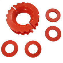 Confezione da 2 Isolatori D-Ring con 4 Rondelle per Ganci da 0,75 pollici
