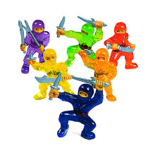 Fun Express Vinyl Ninja Krieger Spielzeuge (48 Stück) Partygeschenke, Klassenzimmerzähler, Karnevalspreise