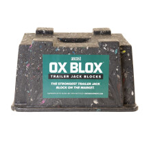 OX BLOX Zware Trailer Jack Blok - Gemaakt in de VS - Super Sterk en Duurzaam - 100% Gerecycled Plastic
