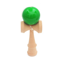 Giocattolo Sportivo in Legno per Esterni Kendama 18.5cm Professionale Verde
