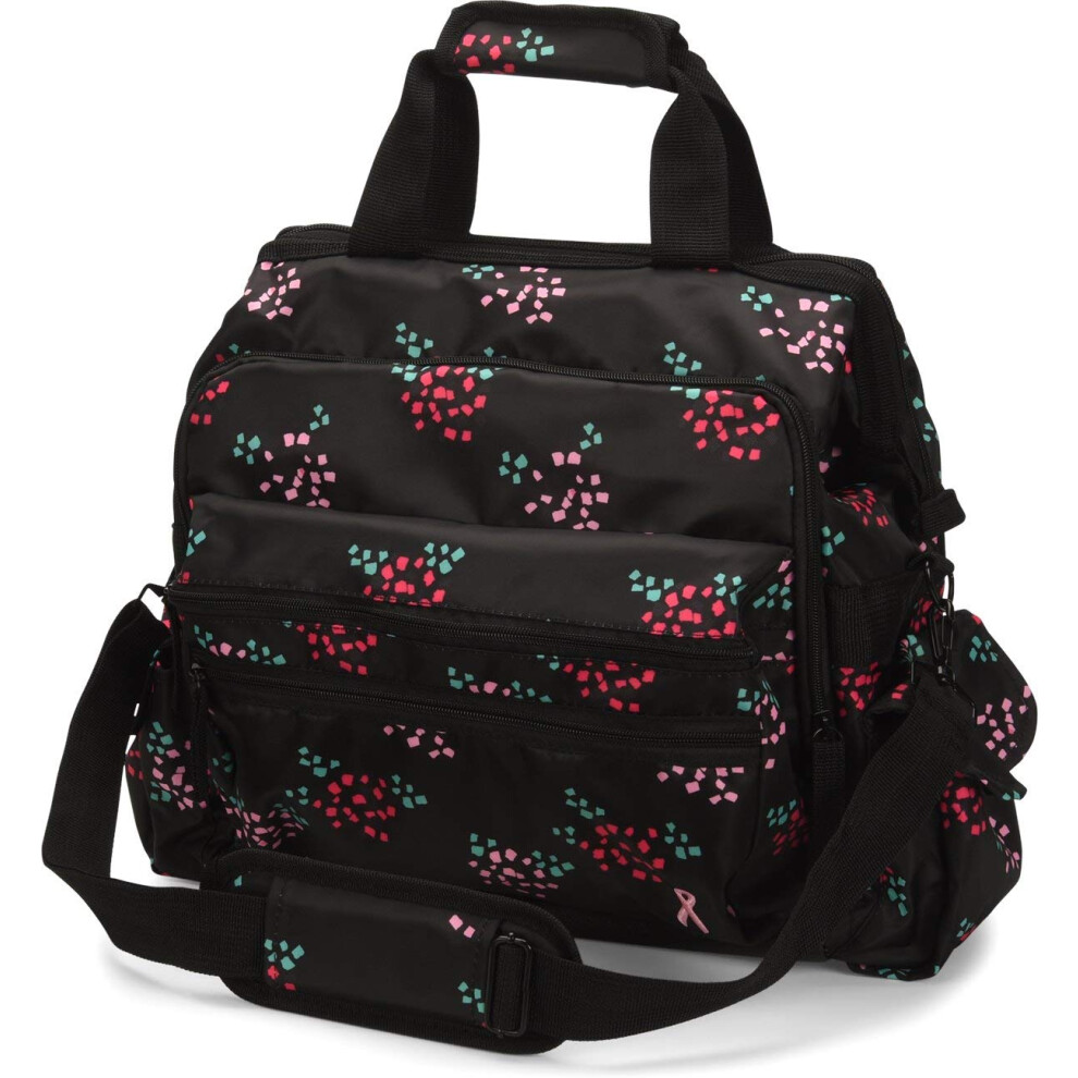 Nurse Mates Ultimate Nursing Bag | Multiple Compartments | Interior Laptop Compartment | Durable Zippers | Confetti