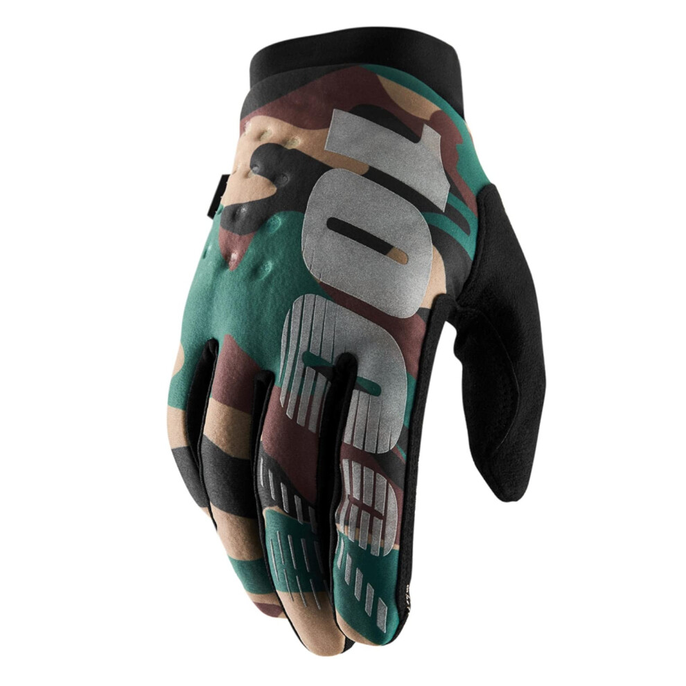 100% Brisker Cold Weather Motocross & Mountain Bike Gloves - Warm Winter Mtb & Mx Powersport Racing Protective Gear 841269184137