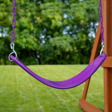 Swing-N-Slide WS 4882 Extreme-Duty Schaukelsitz mit Komfortbeschichteten Ketten, Lila Sitz mit Lila Ketten