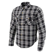 Milwaukee Leather Heren Geruite Flanellen Biker Shirt met CE Bescherming - Versterkt met Aramide Vezels - 5X-Groot