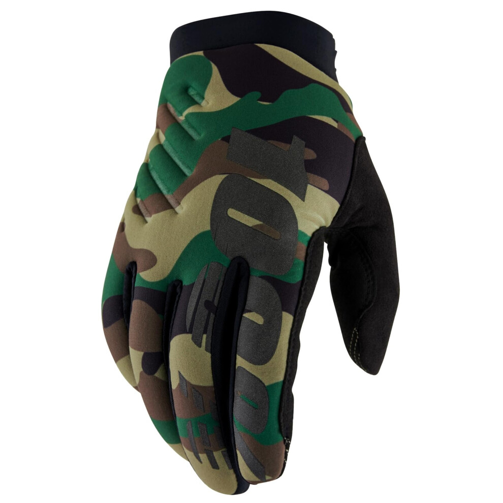 100% Brisker Cold Weather Motocross & Mountain Bike Gloves - Warm Winter Mtb & Mx Powersport Racing Protective Gear 841269184120