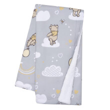 Lambs & Ivy Hunny Bear Pooh Babyfilt - Grå, Djur, Disney, Björn