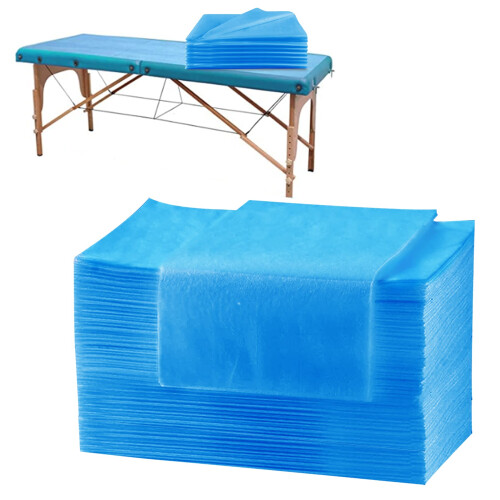 Draps de lit jetables 100PCS, 31.5" x 74.8" Draps de table de massage imperméables